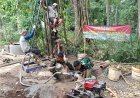 Satgas TMMD Ke-126 Kodim 0601/Pandeglang Dampingi Pengeboran Sumur Bor Titik Ke-4 di Desa Cikentrung